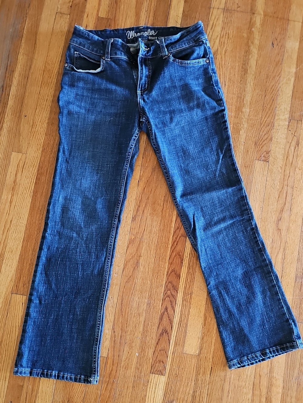 Wrangler Women's Dark Blue Bootcut Jeans - Classic Indigo Wash